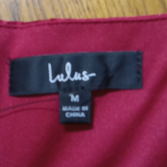 Lulu's Dress Women MEDIUM Red Burgundy New Formal Weddings Cocktail Party - Picture 5 of 5